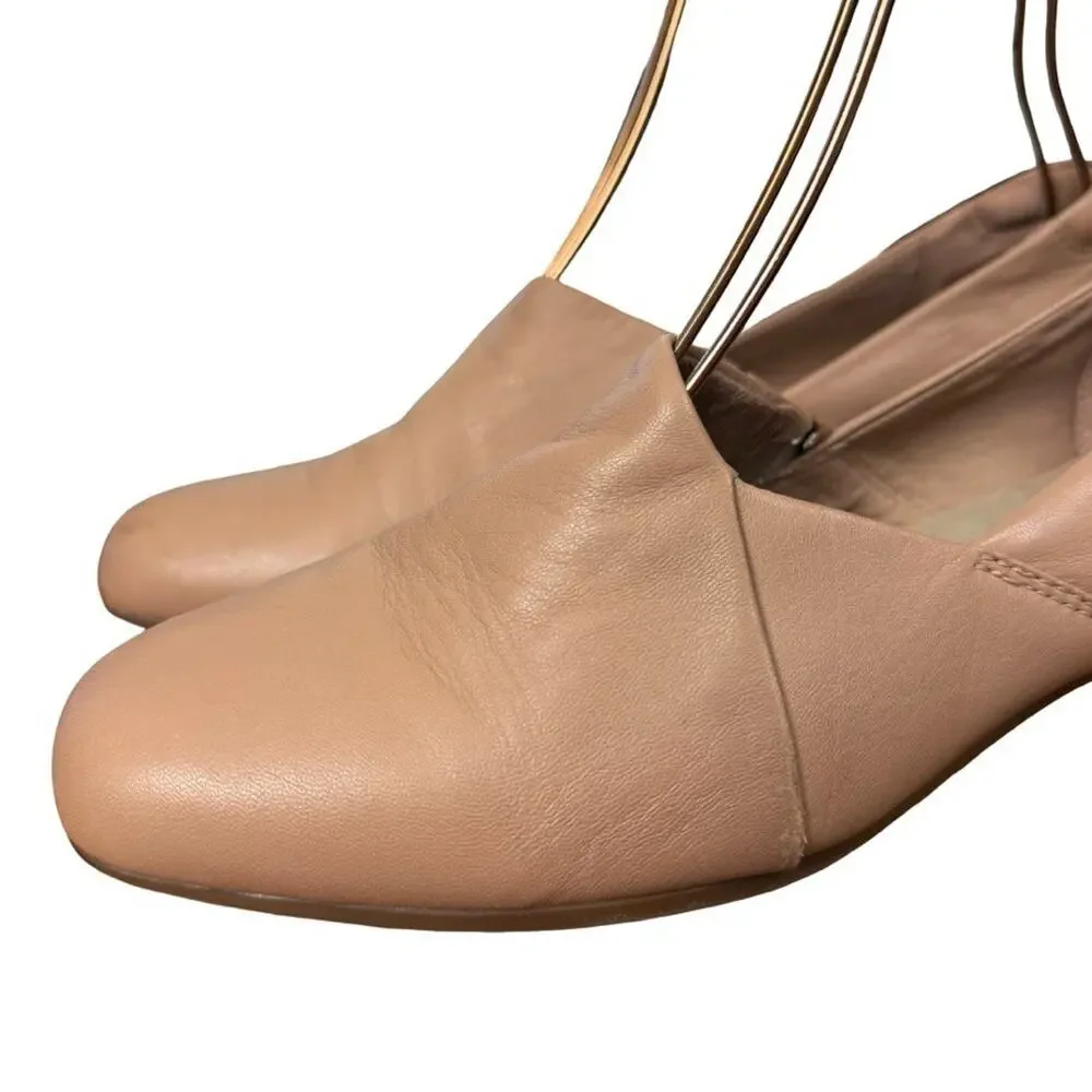 Clarks Juliet Palm Blush Pink Leather Loafers Slip On Block Low Heel Shoes 8.5